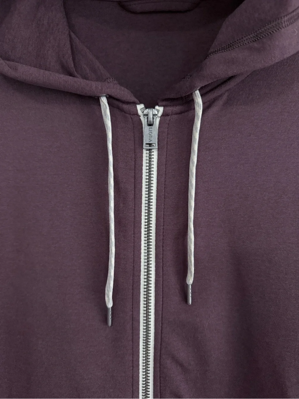 Vuori Women's Halo Performance Hoodie XL Smoked Plum Heather Burgundy Zip Up - Picture 9 of 15